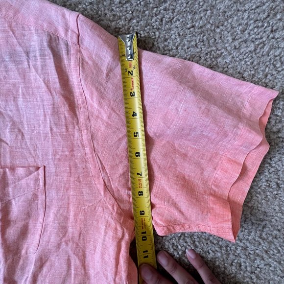 Brooks Brothers Men's 100% Irish Linen Short-Sleeve Shirt - Picture 6 of 9